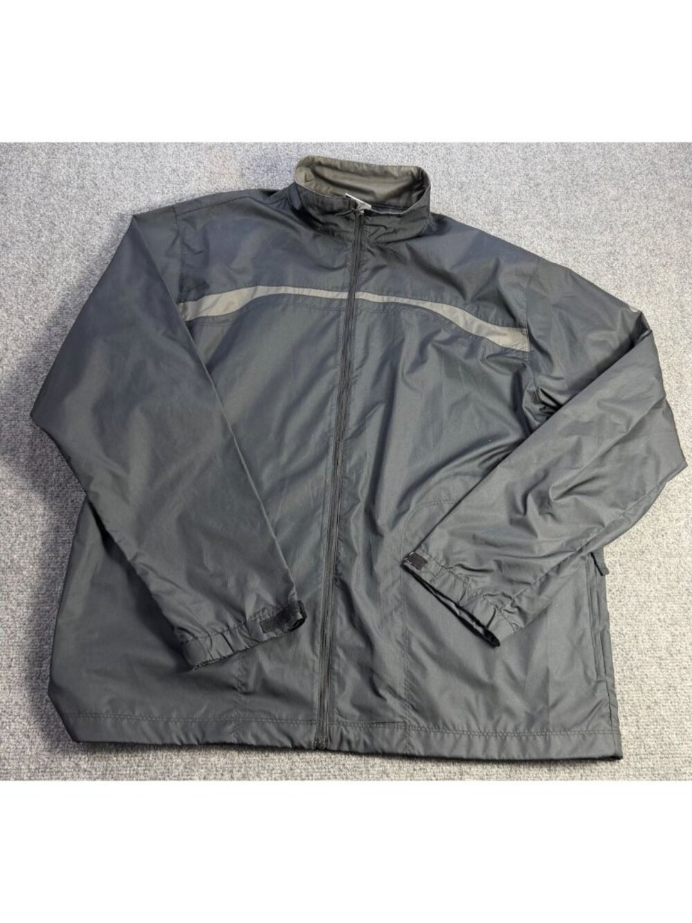 Nike Golf Fit Storm Black XL Windbreaker Jacket Full Zip Lightweight Mens